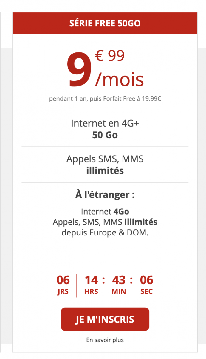 Forfait Free 15 99 Combien De Go